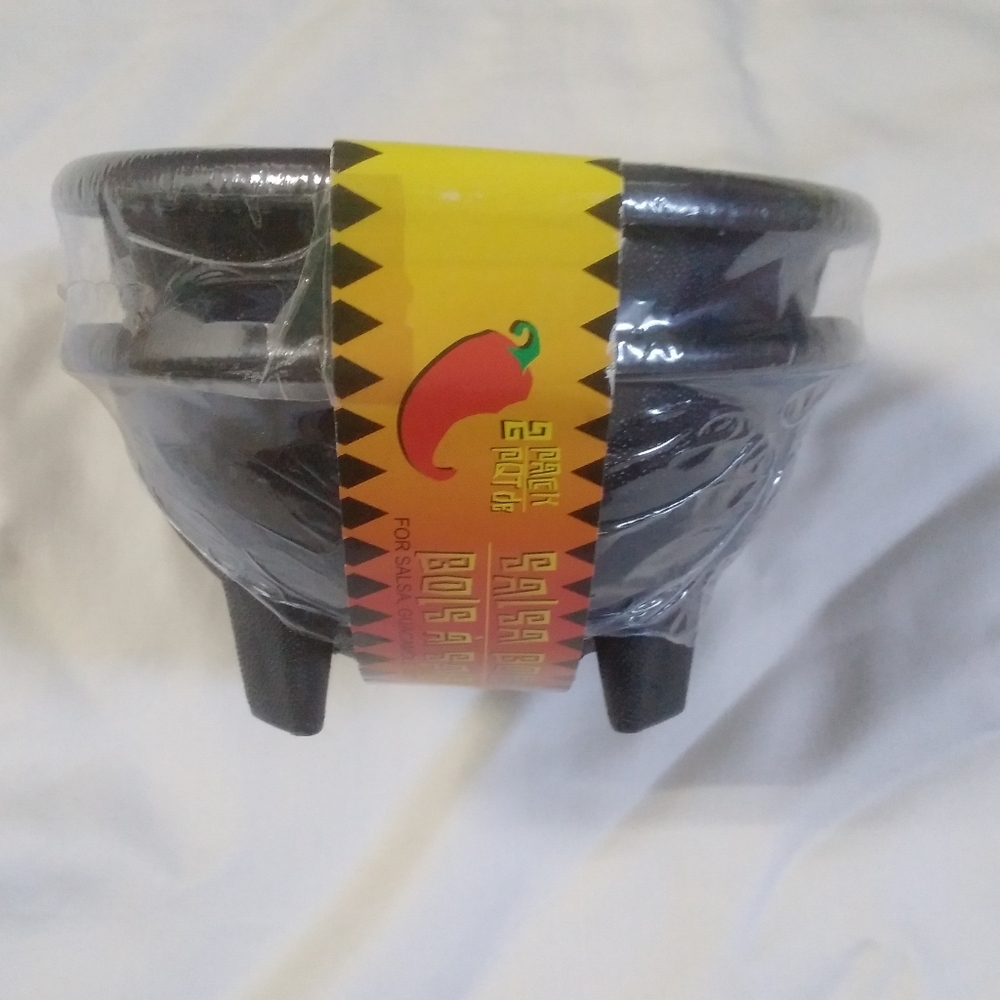 Black Salsa Bowl Set